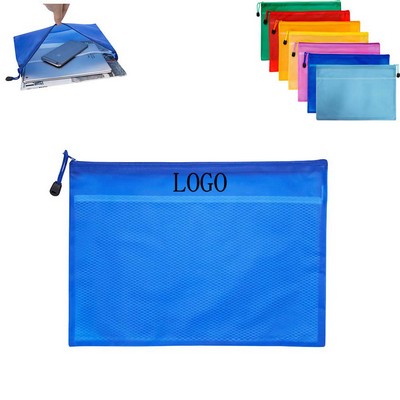 Water-Resistant Zippered A4 File Bag