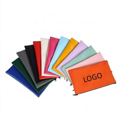 Leatherette Bank Deposit Pouch