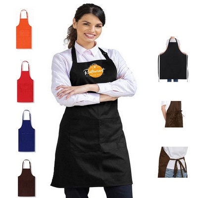 Durable Polyester Apron with Adjustable Neck Strap