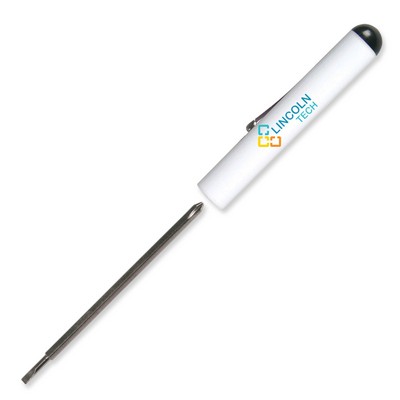 Pocket Screwdriver Reversible Tech Blade + Button Top FC