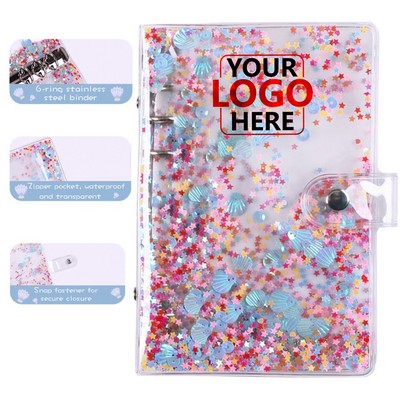 PVC Clear Zipper Loose Leaf Notebook