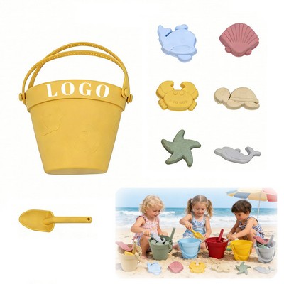 Rubber Kids' Sand Pail w/Toys
