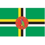 5'x8' Dominica U.N. Nylon Outdoor Flag - Style C