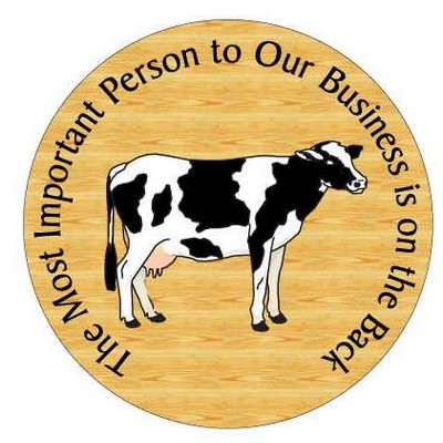 Cow Photo Hand Mirror (2½" Diameter)