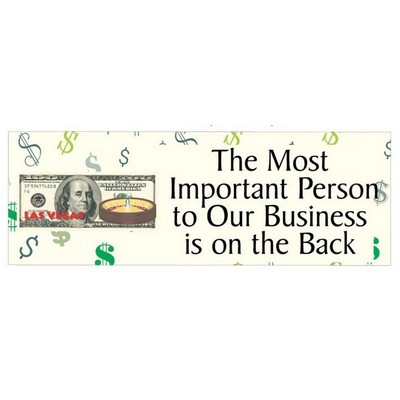 LV Roulette Table - $100 Bill Panoramic Photo Hand Mirror (1 5/8"x4 5/8")