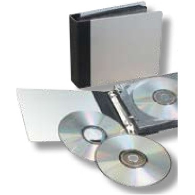 Aluminum w/Leather Spine CD Book Case (5 3/8"x6 1/2")