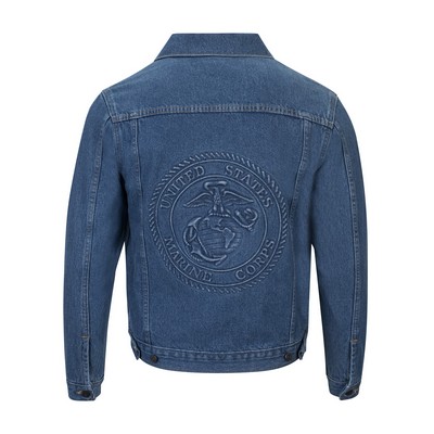 Men's Embossed Denim Jacket