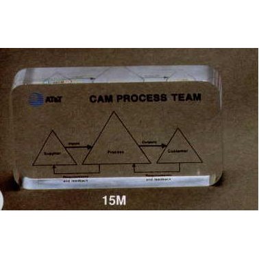 3"x5" Acrylic Rectangular Round Corner Award (15m)