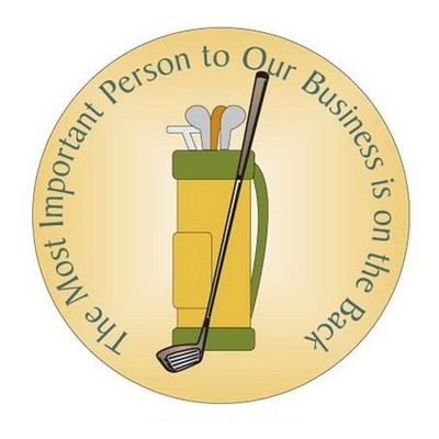 Golf Bag Photo Hand Mirror (2½" Diameter)