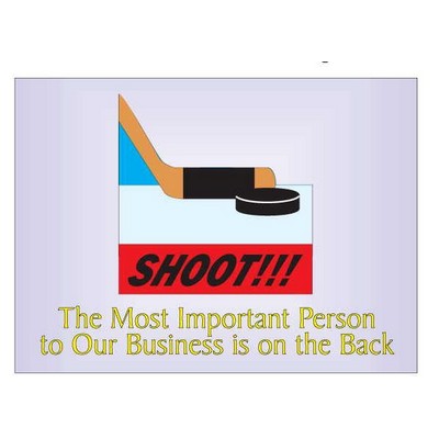 Hockey Puck & Stick Rectangle Photo Hand Mirror (2½"x3½")