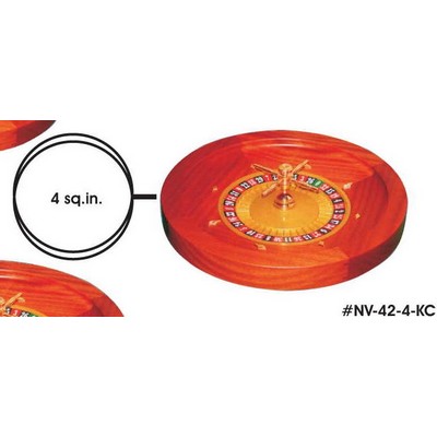 Roulette Table Key Chain w/Clear Mirrored Back (4 Square Inch)