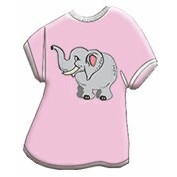 Elephant T-Shirt Mighty Mini Magnet