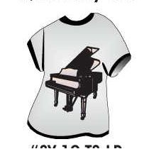 Piano T-Shirt Lapel Pin