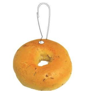 Bagel Zipper Pull