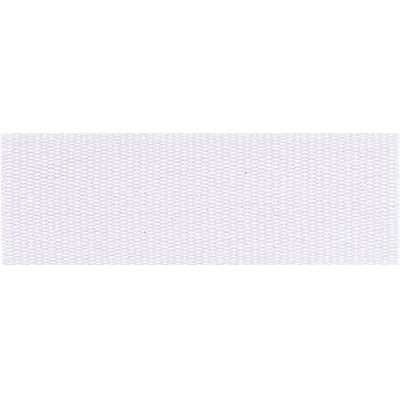 "V" Neck Ribbon - White - Snap Clip - 1-1/2" Wide x 32" Long