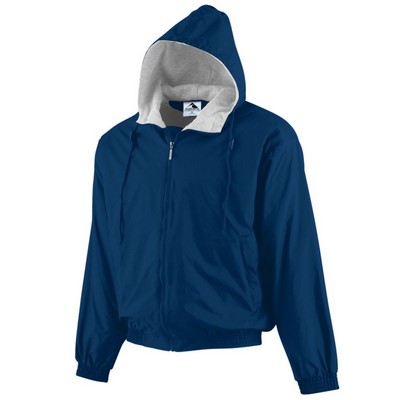Augusta Sportswear Youth Hooded Taffeta Jacket w/Fleece Lining
