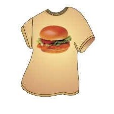 Chicken Sandwich T-Shirt Lapel Pin