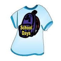 School Days Backpack T-Shirt Lapel Pin