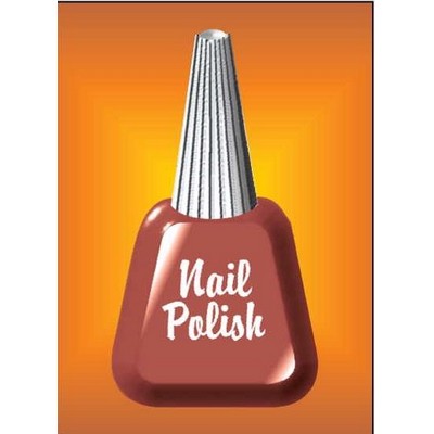 Nail Polish Rectangle Badge w/ Bar Pin (2"x3")