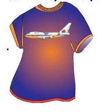 Jet T-Shirt Lapel Pin