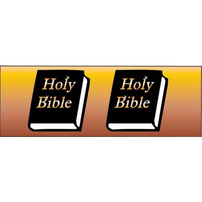 Holy Bible Panoramic Metal Photo Magnet (1 5/8"x4 5/8")