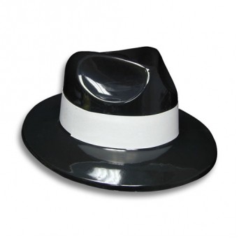 Black Gangster Hat