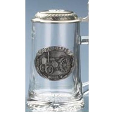 John Deer Logo Glass Stein Mug