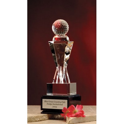 12" Crystal Champions Pride Golf Award