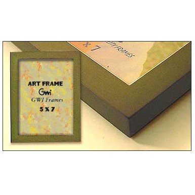 Green Square Corner Picture Frame (5"x7")