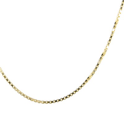 18" 10 Karat Gold Chain (Squared S)