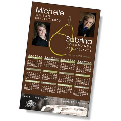 Stock Rectangle Shape .020 Memo Magnet (3.5"x5.5") High Resolution Full Color Imprint Vinyl Topcoat