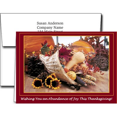Thanksgiving Greeting Cards w/Imprinted Envelopes