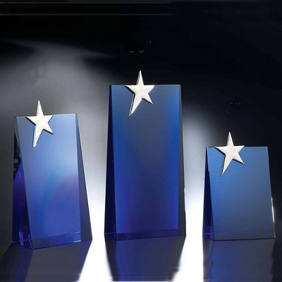 10" Performer Blue Crystal Star Award