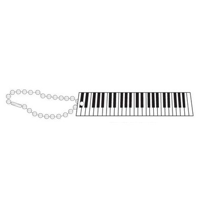 Keyboard Promotional Line Key Chain w/ Black Back (10 Square Inch)