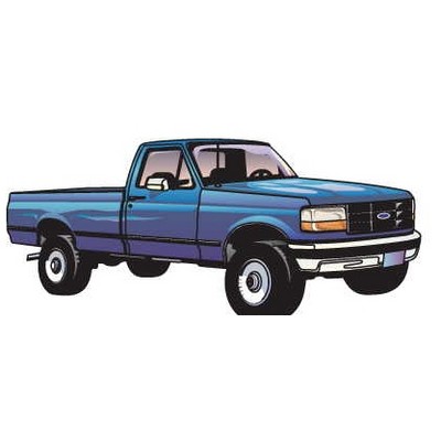 Blue Pick Up Executive Magnet w/ Full Magnetic Back (10 Square Inch)