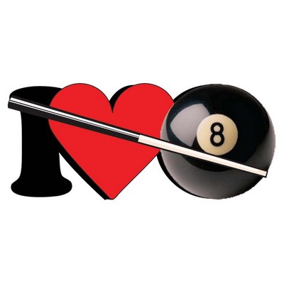 I Love Pool Maxi Magnet (3 Square Inch)
