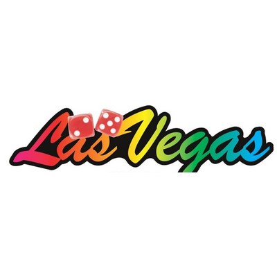 Las Vegas w/ Dice Maxi Magnet (3 Square Inch)