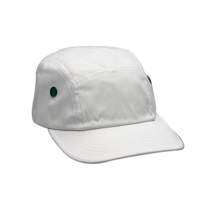 Poly/Cotton White Military Street Cap