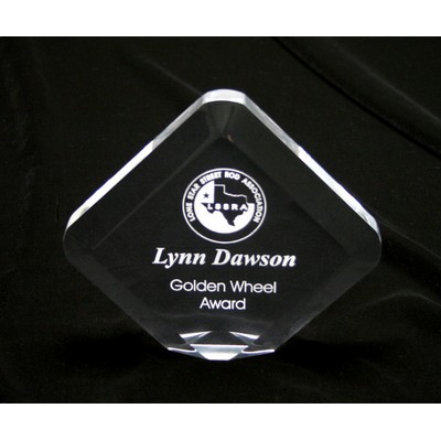 Beveled Diamond Award w/Rounded Points (8")
