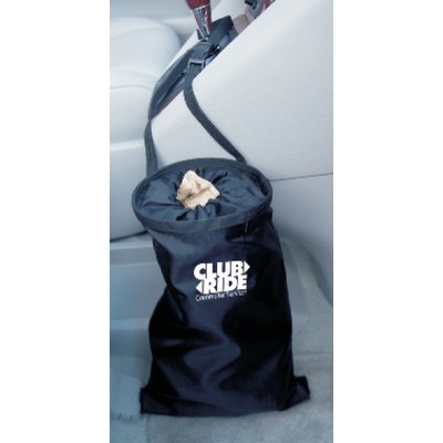 Round Elastic Top Car Trash and Storage Bag