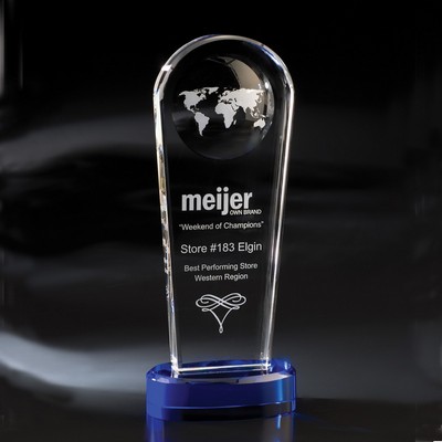 11" Atmosphere Globe Crystal Award