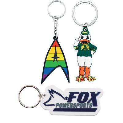 1 1/4" (1.25") PVC Key Chain