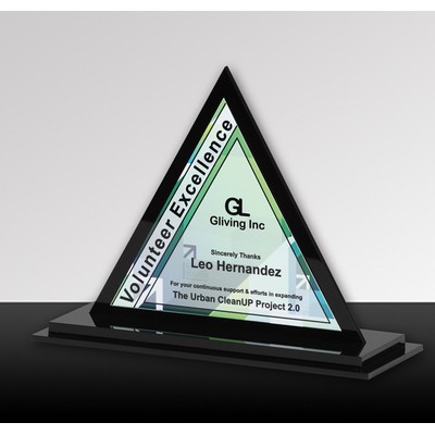 CINCH: Economy Triangle Acrylic & Metal Desk Award