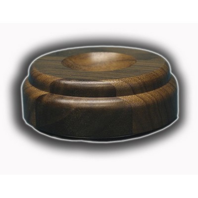 Revolving Walnut Dimple Base (1 1/8"x 5" Dia.)