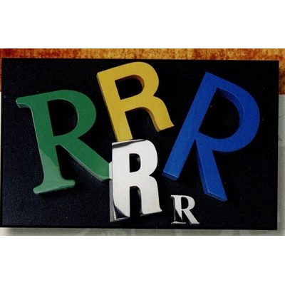 Reverse Channel Fabricated Stainless Finish 15" Letters w/ 2" Depth