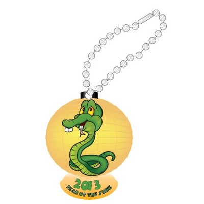 Year of The Snake Promotional Line Key Chain w/ Black Back (6 Square Inch)