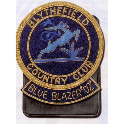 Custom Embroidered Bullion Blazer Crest Up to 4"