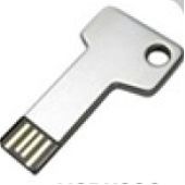 Stainless Steel Key USB Drive w/Round Corner