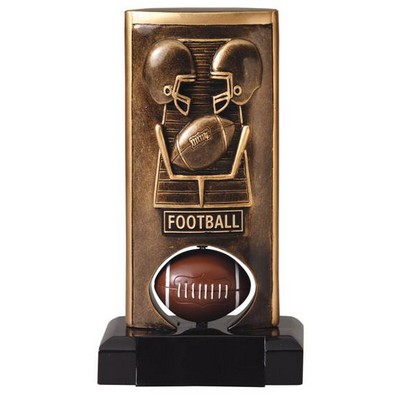 Spinning Football Resin - 6-1/2" Tall