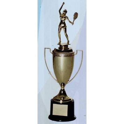 14" Loving Cup Trophy w/Figurine